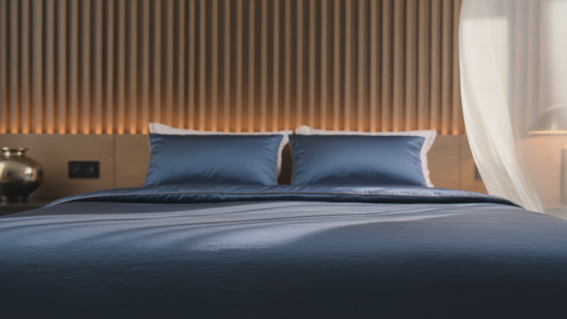 A video displaying 2 rooms with beautifully designed bedding as a cover for home page