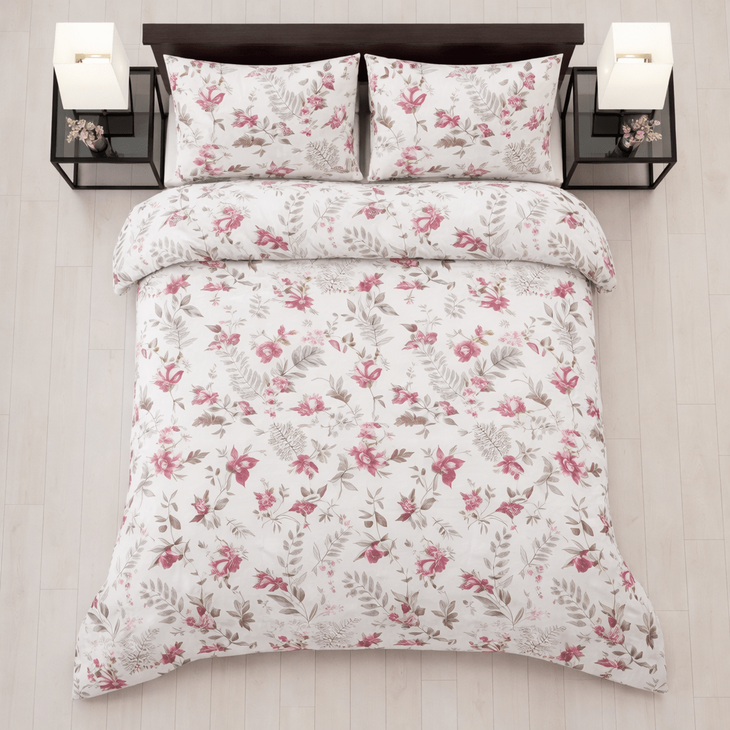 Blush Garden Floral - 4 Piece Bedsheet Set