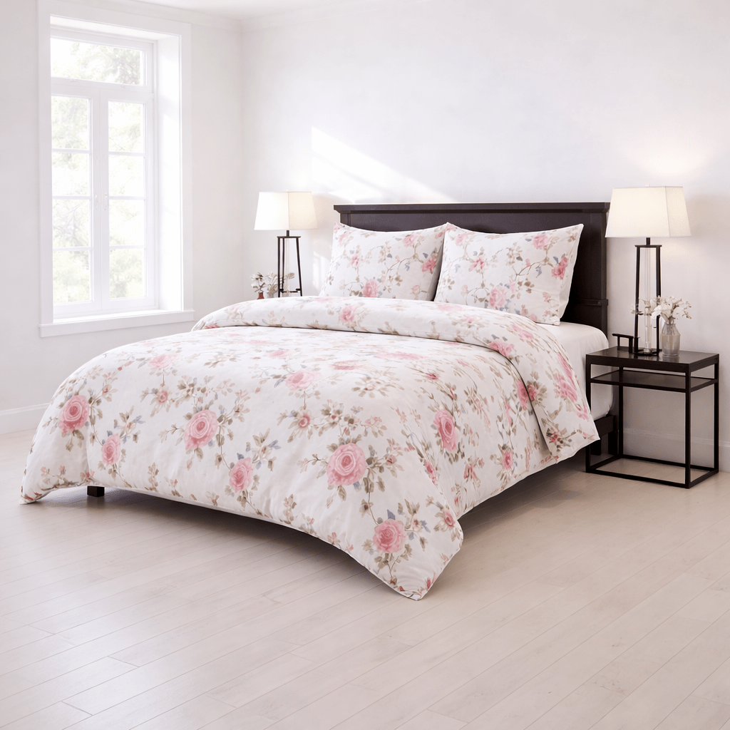 Rose Vine Floral - 4 Piece Bedsheet Set