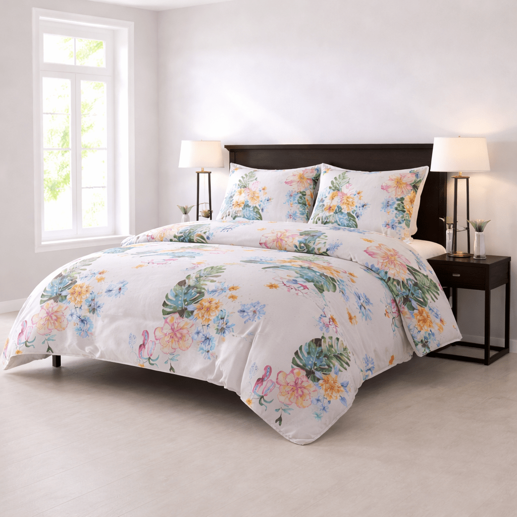 Tropical Blossom - 4 Piece Bedsheet Set