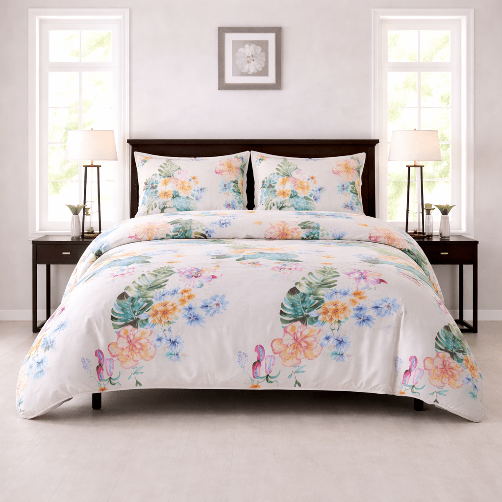 Tropical Blossom - 4 Piece Bedsheet Set