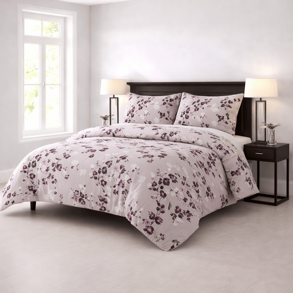 Blush Midnight Floral - 4 Piece Bedsheet Set