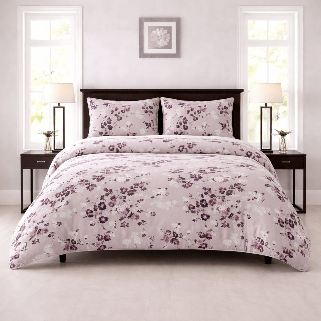 Blush Midnight Floral - 4 Piece Bedsheet Set