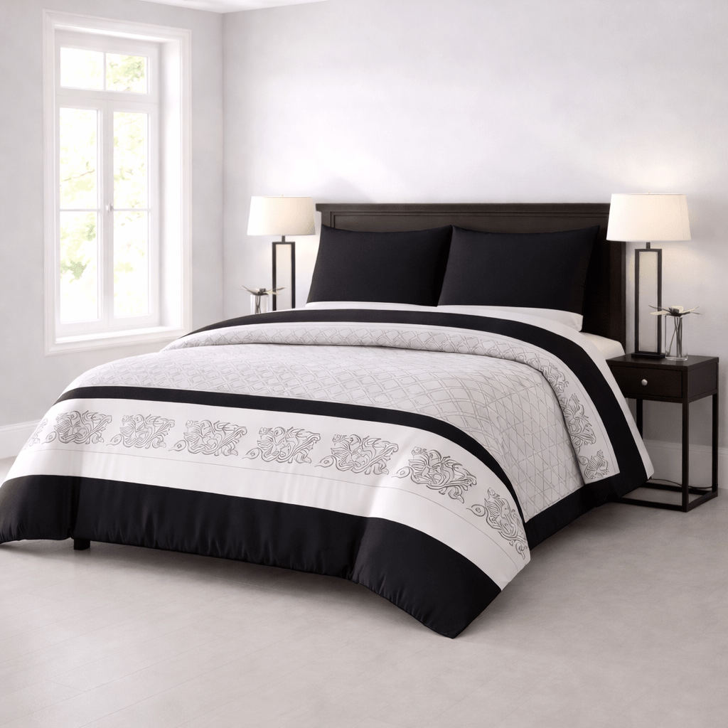 Classic Regal Border - 4 Piece Bedsheet Set
