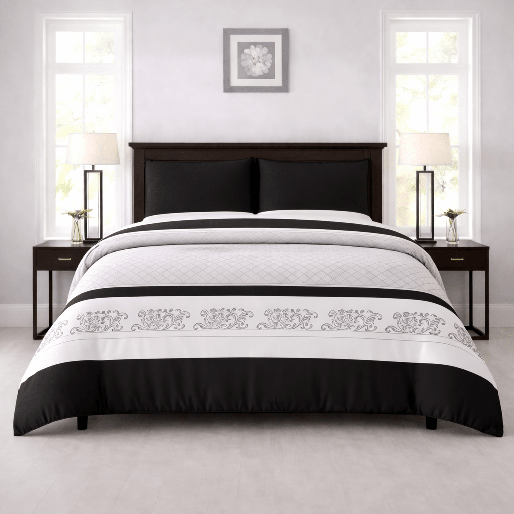 Classic Regal Border - 4 Piece Bedsheet Set