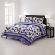 Royal Indigo Garden - 4 Piece Bedsheet Set