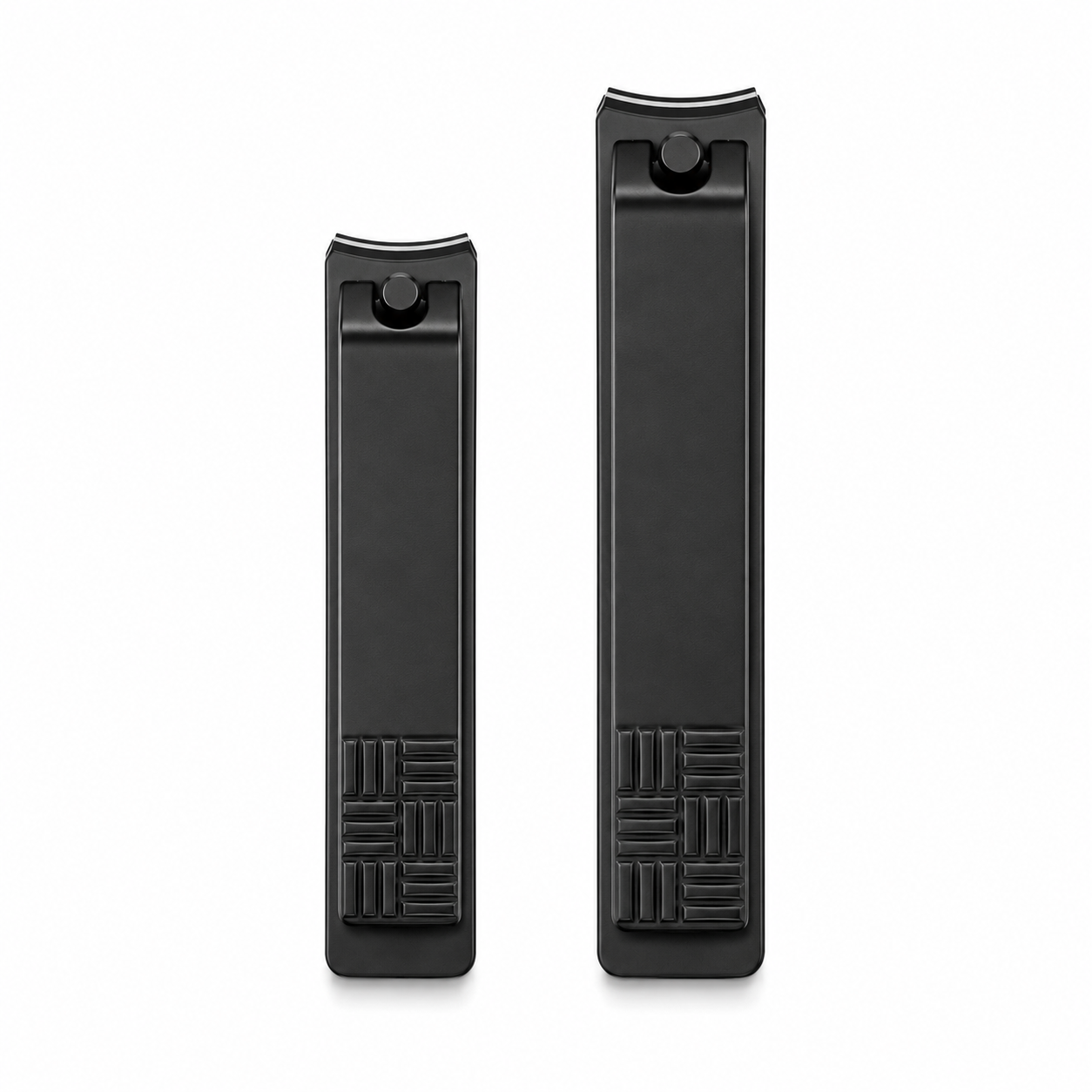 Black watch strap on a white background