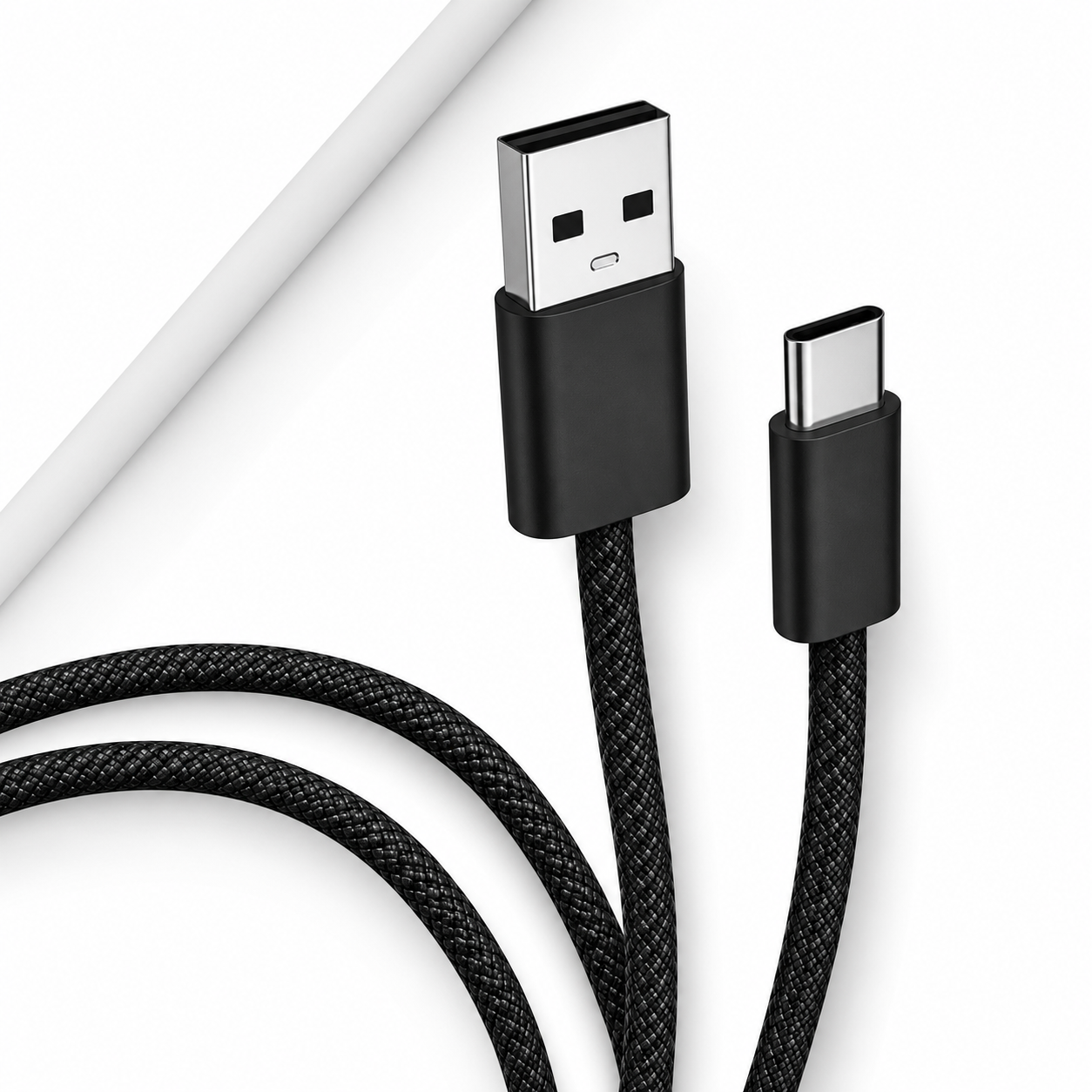 Braided USB A to USB C Cable (2-Pack)
