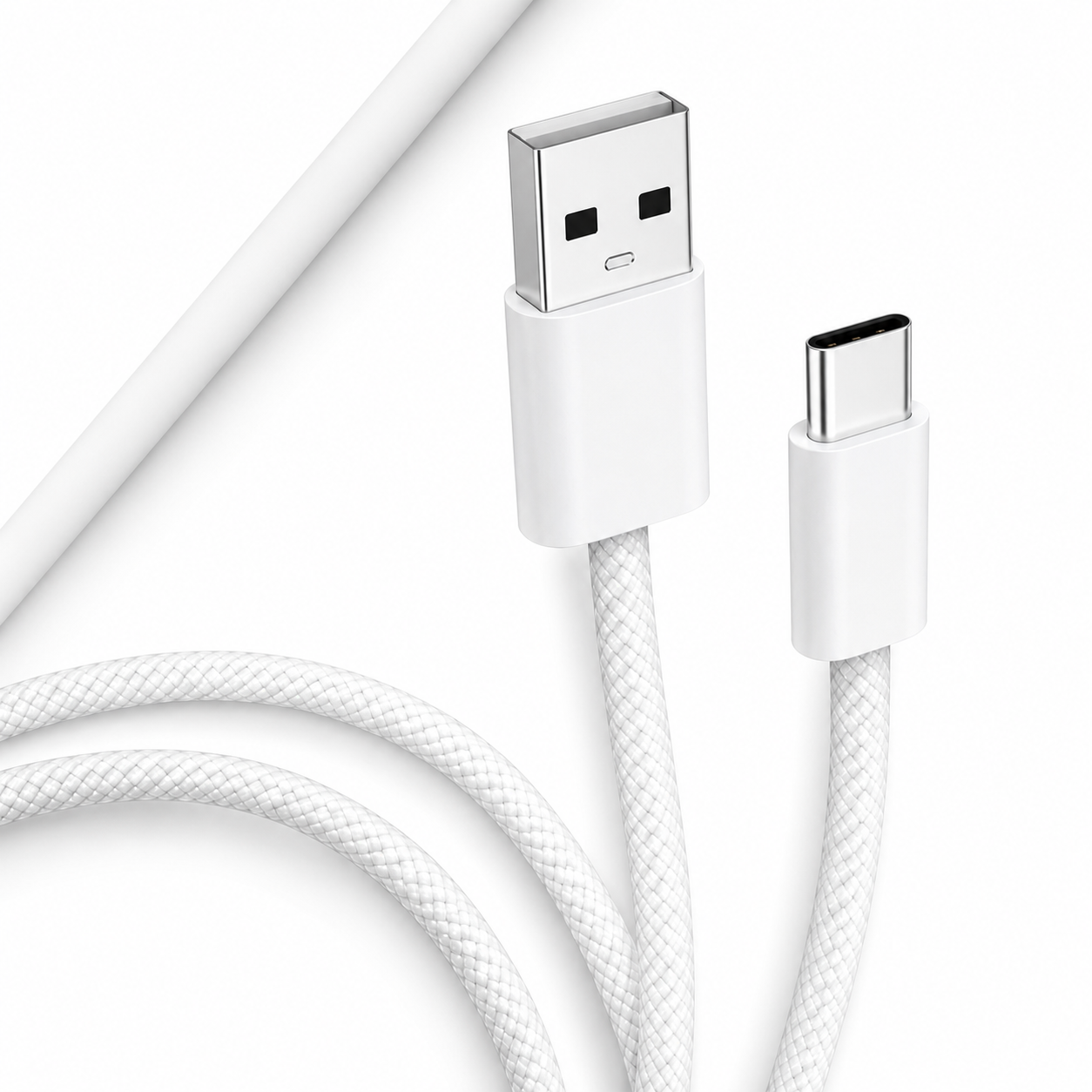 Braided USB A to USB C Cable (2-Pack)